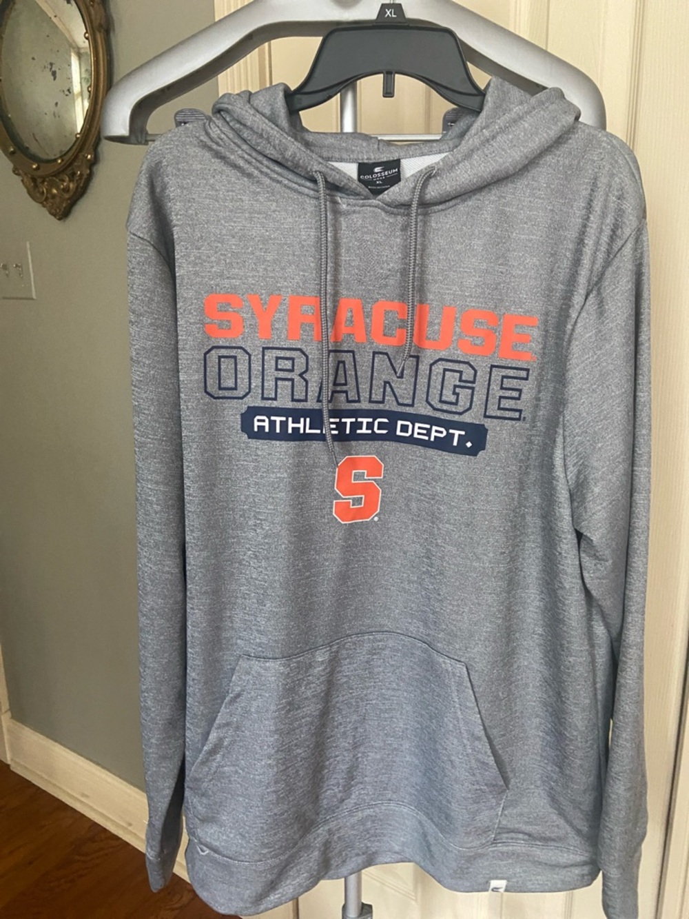 Syracuse Orange Men's Gray Pullover Hoodie - Athletic Dept. Size XL